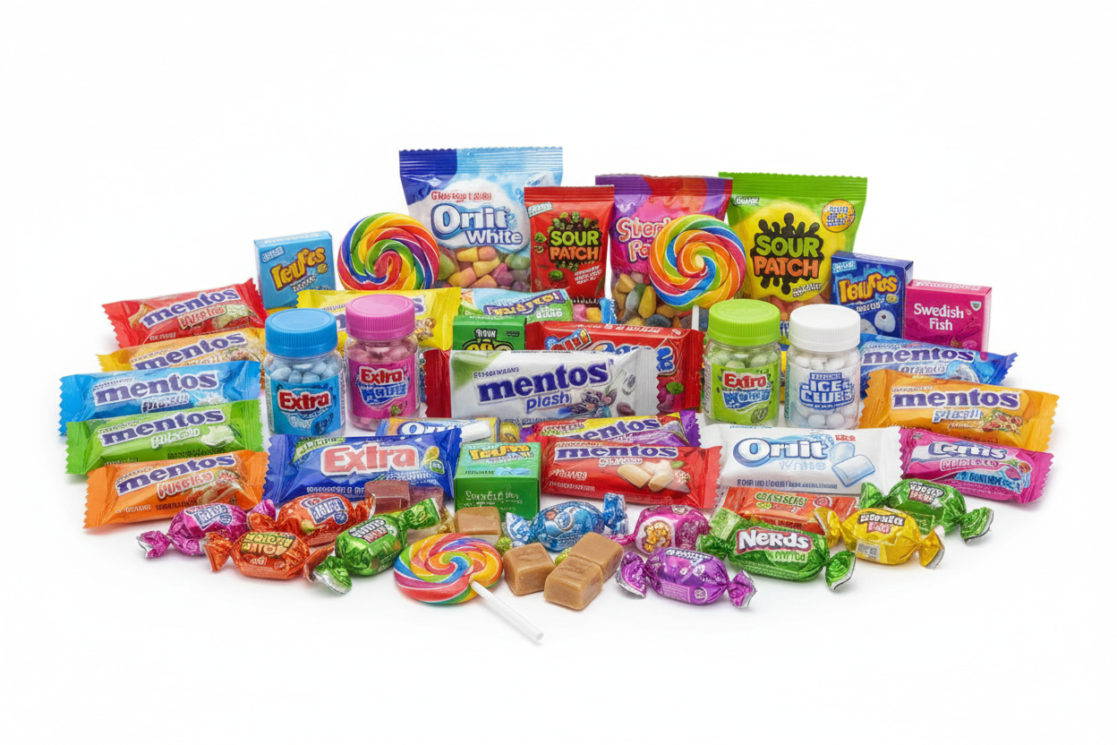 BONBONS, CHEWING-GUMS & CARAMELS