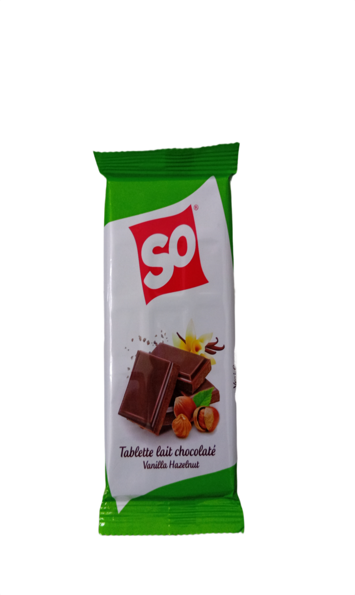 So Tablette Lait Hazelnuts 40G