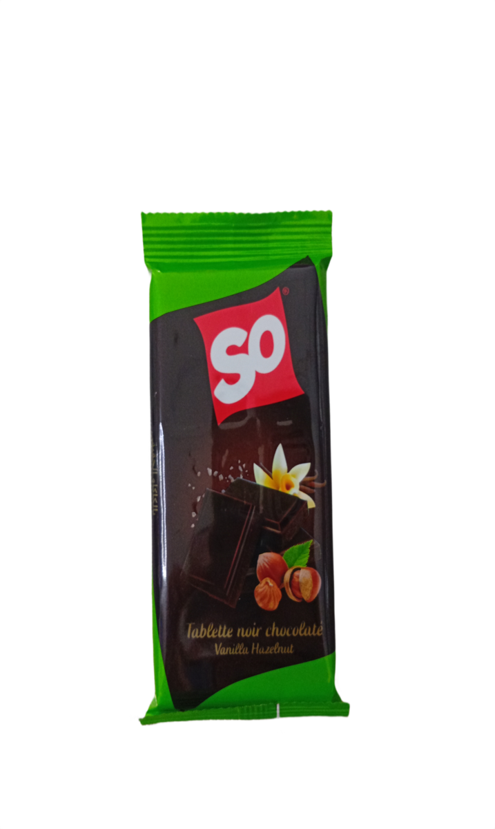 So Tablette Noir Hazlenuts 40G