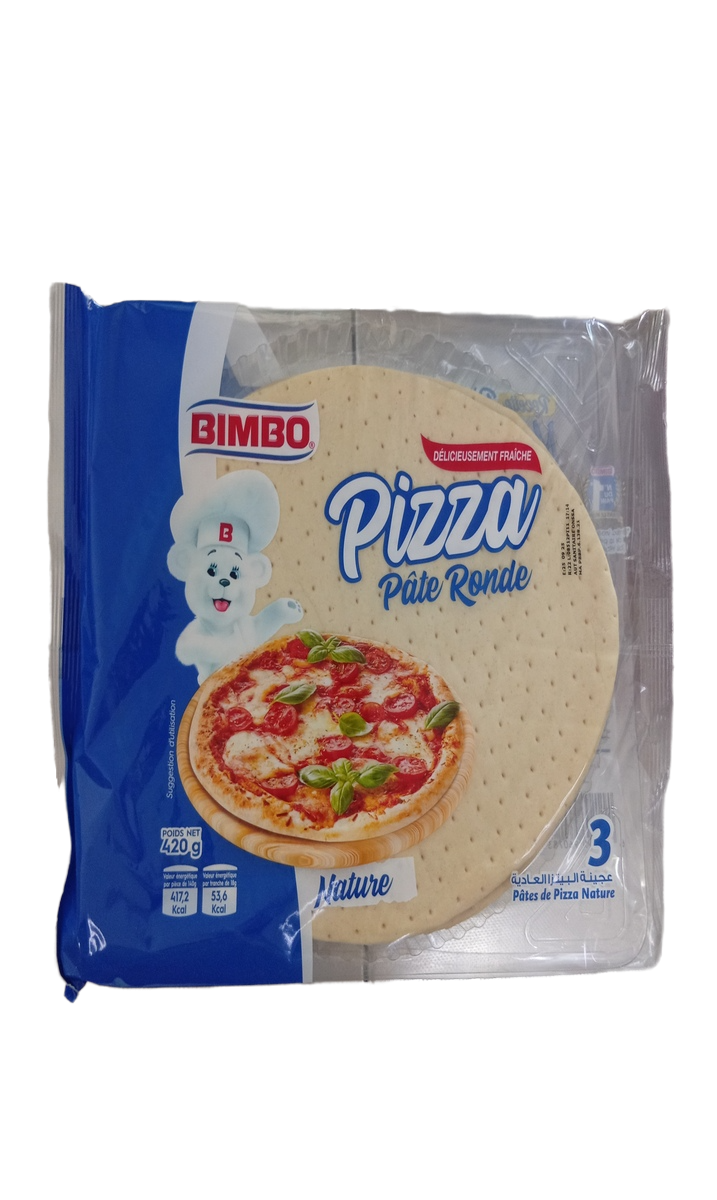 Bimbo Pizza Pâte Nature 3P 420G
